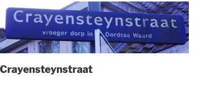 Naambord Crayensteynstraat