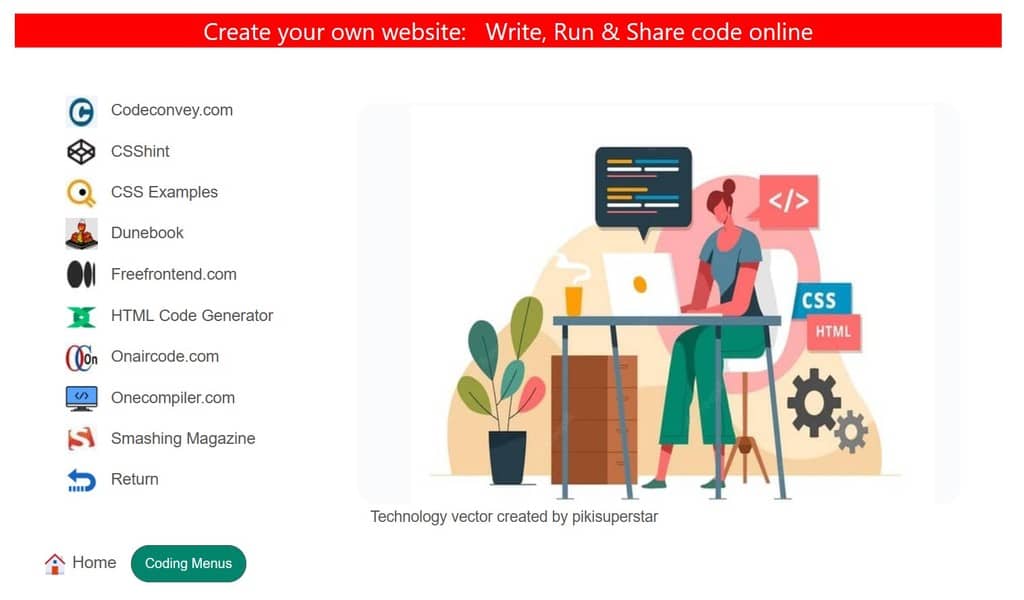 Write, Run & Share Code