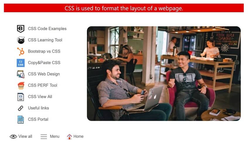 CSS examples page