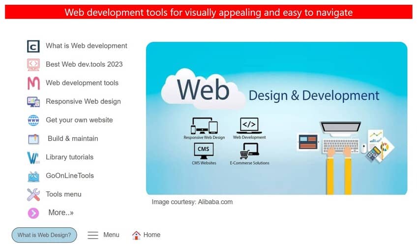 Web development & design page
