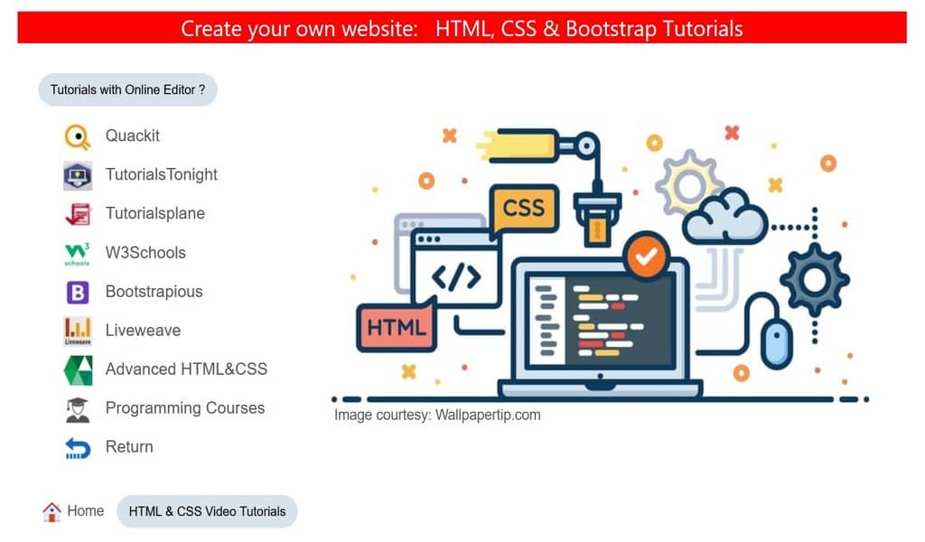 Web example HTML&CSS Tutorial