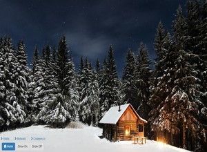 Cabin stop or let it snow animation