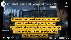 Web development Frameworks. 