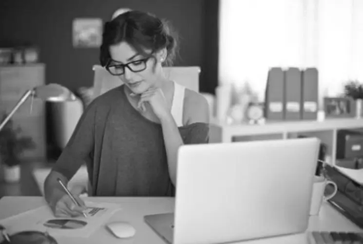 Girl on a Laptop image