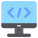 Online coding icon